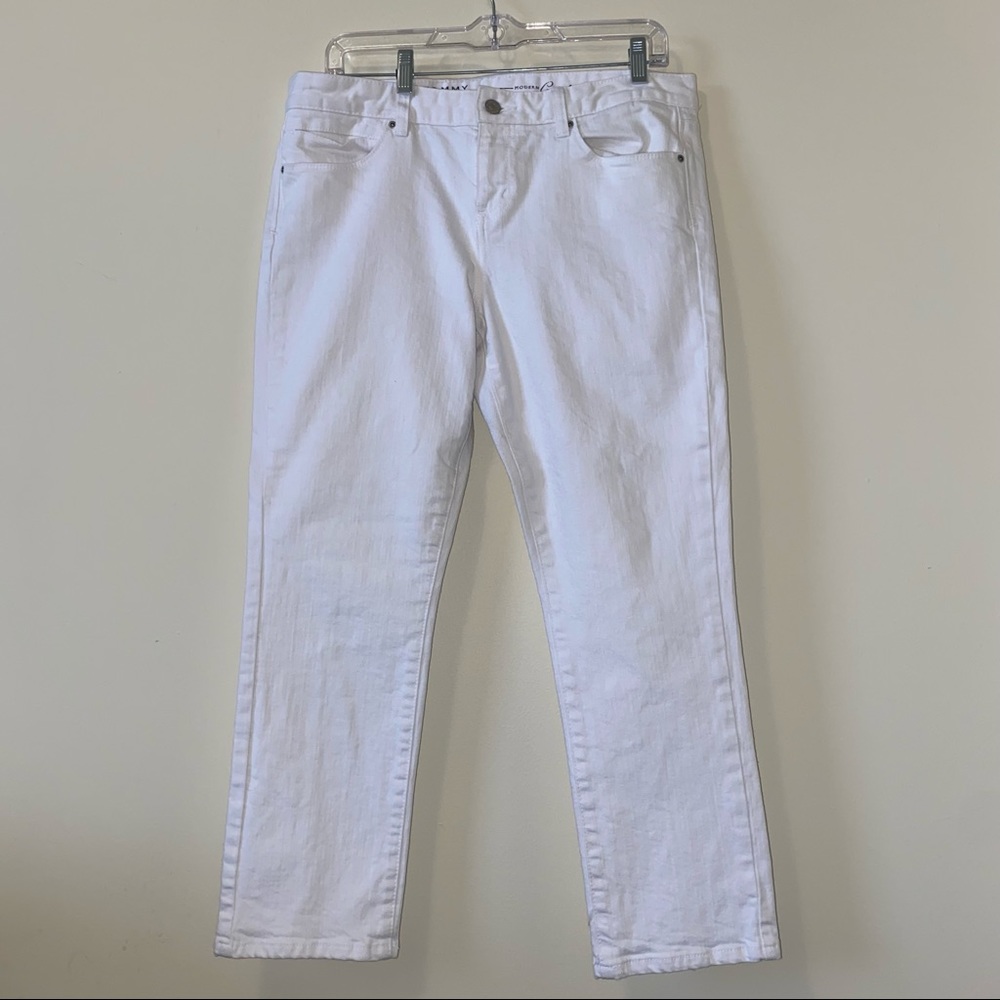 Tommy Hilfiger Modern Crop White Jeans size 10